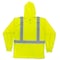 2W International Hi-Vis Hooded Long Sleeve T-Shirt, Polyester, Lime, M HTLB125C-2 - alternate 2